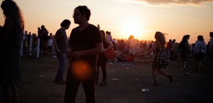 sunsetgirl Sunset over the Newport Folk Festival.