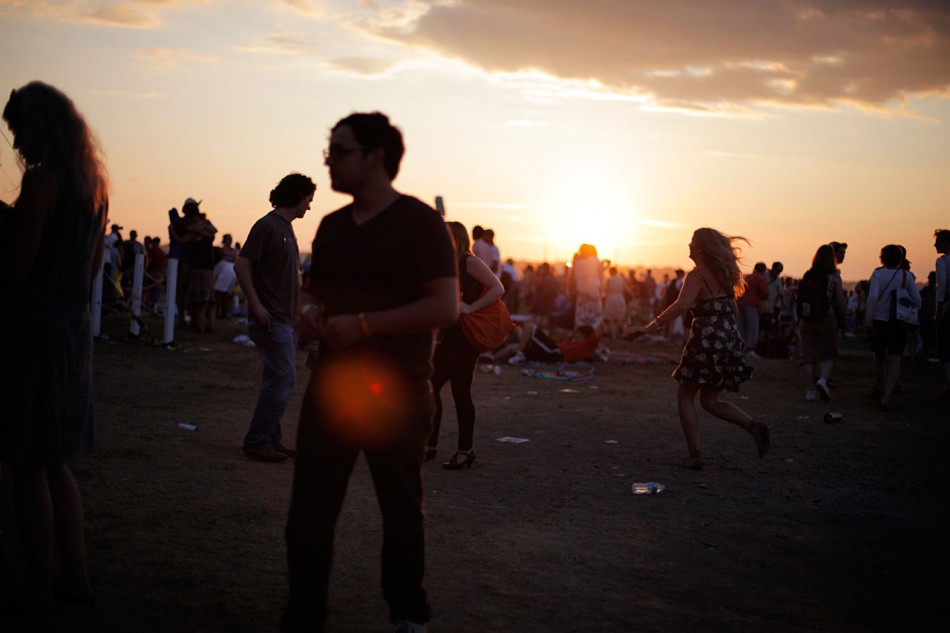 sunsetgirl Sunset over the Newport Folk Festival.